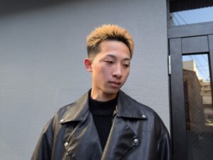 ローフェード　スパイキーショート　クフィアメンズヘアカンポ　天王寺　阿倍野　松崎町　バーバー　理容室