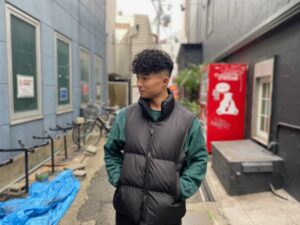 スペインカール　フェード　メンズパーマ　クフィアメンズヘアカンポ　天王寺　阿倍野　松崎町　バーバー　理容室