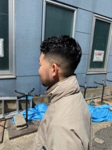 ラフクロップパーマ　フェード　メンズ　バーバー　理容室　クフィアメンズヘアカンポ　天王寺　阿倍野　阿倍野橋　松崎町