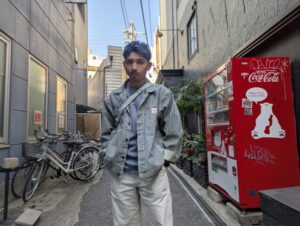 アッシュブルー　スキンフェード　クフィアメンズヘアカンポ　天王寺　阿倍野　阿倍野橋　松崎町　理容室　バーバー