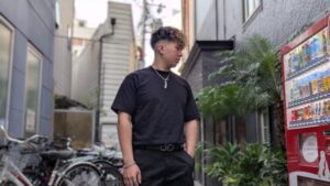 スペインカール　金髪メッシュ　フェード　クフィアメンズヘアカンポ　天王寺　阿倍野　阿倍野橋　松崎町　バーバー　理容室　