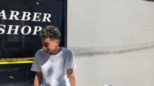 針金パーマ　メッシュフェード　クフィアメンズヘアカンポ　バーバー　理容室　天王寺　阿倍野　阿倍野橋　松崎町