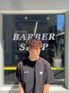 スペインカール　フェード　クフィアメンズヘアカンポ　天王寺　阿倍野　阿倍野橋　松崎町　バーバー　理容室