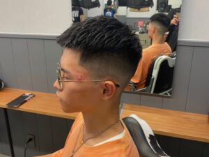 Crop style　クロップスタイル　フェード　クフィアメンズヘアカンポ　バーバー　理容室　天王寺　阿倍野　阿倍野橋　松崎町