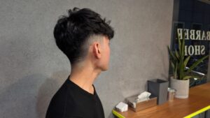 スペインカール　フェード　クフィアメンズヘアカンポ　天王寺　阿倍野　阿倍野橋　松崎町　バーバー　理容室