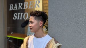 針金パーマ　スパイキーフェード　天王寺　阿倍野　阿倍野橋　松崎町　バーバー　理容室