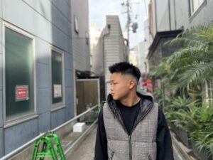 ツイストパーマ　スキンフェード　クフィアメンズヘアカンポ　天王寺　阿倍野　阿倍野橋　松崎町　バーバー　理容室